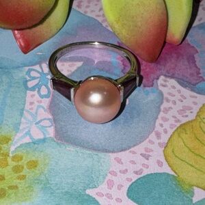 Honora Pearl & Amethyst Silver Ring